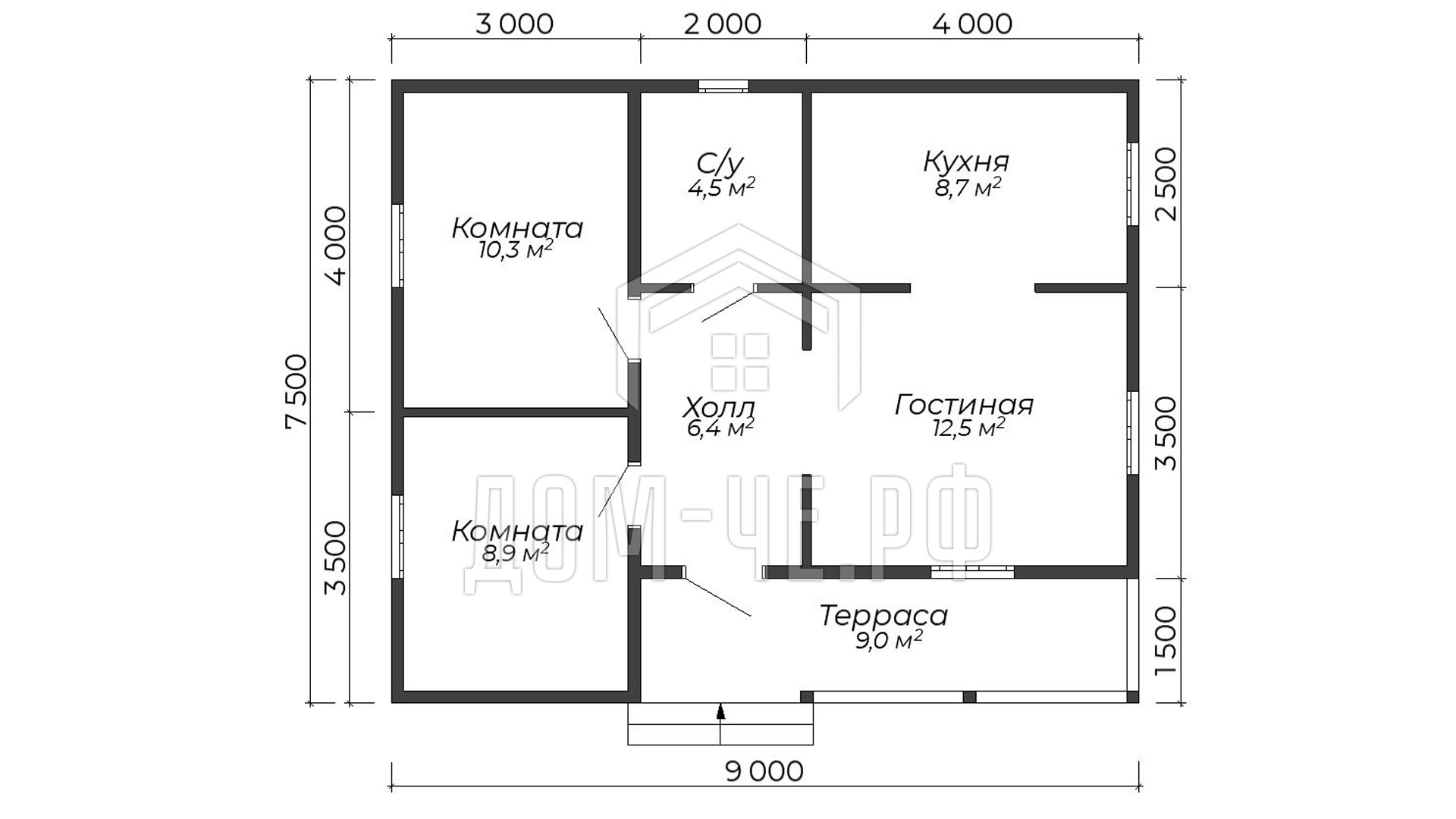 Каркасный дом Лука | ДОМ-ЧЕ.РФ